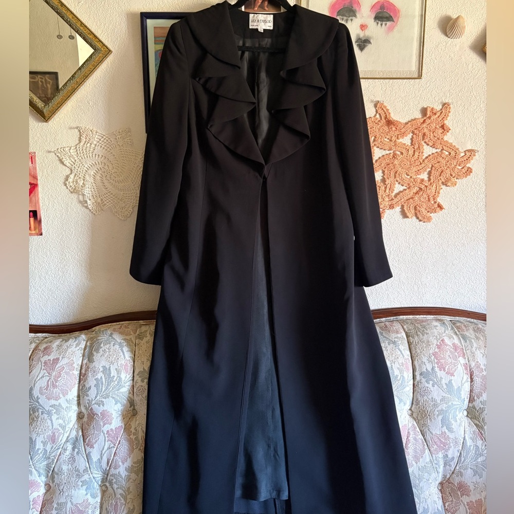 Elegant Black Long Coat